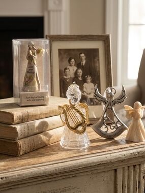 Angel Figurine Lot & Ornament Collection - Set of 4